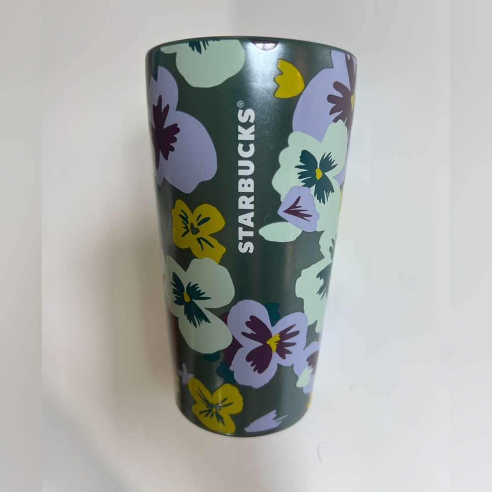 Starbucks Pansy Ceramic Tumbler